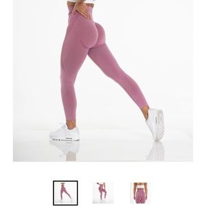 NGVTN |Pastel Pink Contour Seamless Leggings